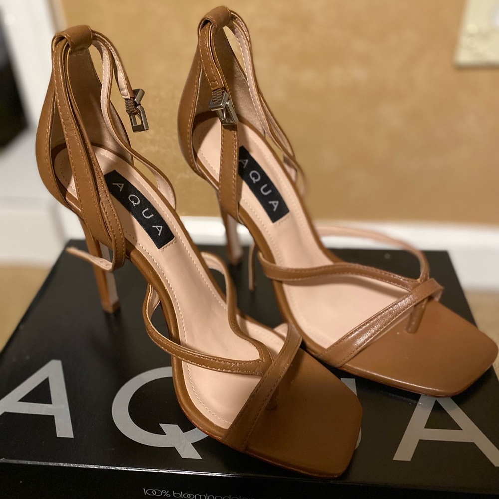 Aqua Women’s Strappy High Heel Sandals